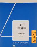 Gould & Eberhardt H-2, Hobber, Parts List No. 1644, Manual